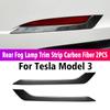 Передний бампер автомобиля, полоса для предотвращения столкновений, передний угловой защитный чехол, декоративные аксессуары для Tesla 2022 Model 3 Model