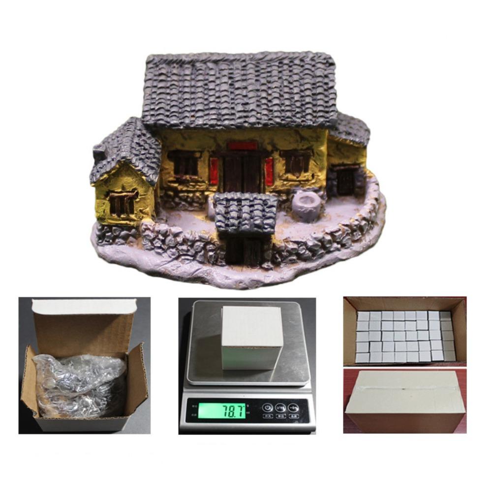 Белый Желтый Смола Деревенские Дома Смола Фигурки Домов Китайская Арка Миниатюры Домашний Декор