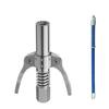 Grease Tool Coupler Detachable 690Bar Handheld Leakproof Rubber Sealing Ring Replacing M6/M8/M10/M12/M14 Nozzle Tools