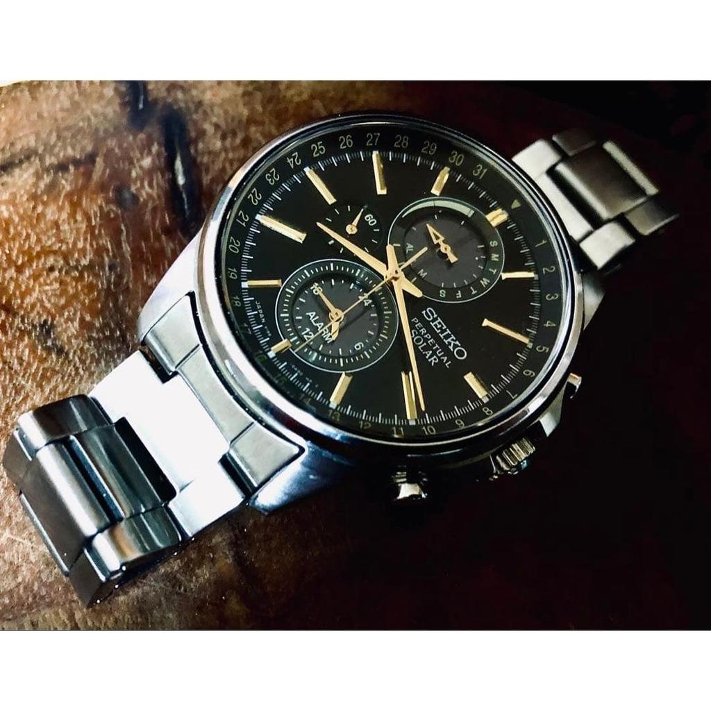 Б/у мужские часы [SEIKO] [PERPETUAL] [SOLAR]