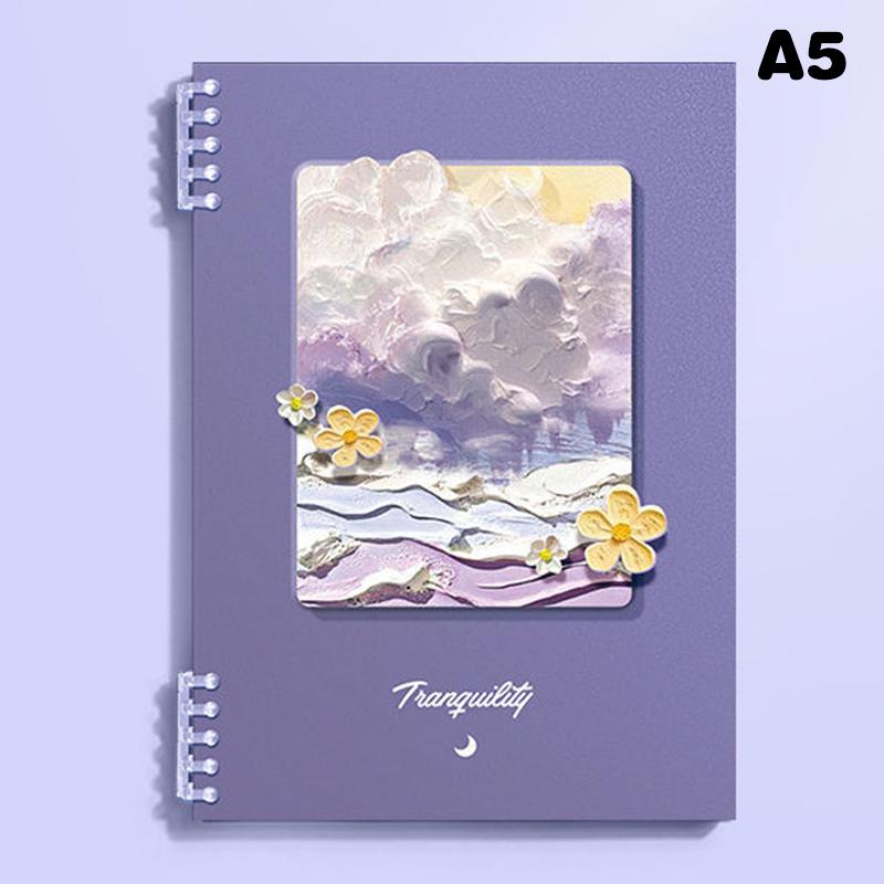 Творческий блокнот с обложкой из масляной краски, сменный блок, блокнот с отрывными листами, формат A4/A5/B5, папка-планировщик, офисная книга для заметок