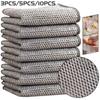 1 шт/5 шт/10 шт утолщенные двухсторонние стальные шарики кухонные полотенца для мытья посуды кастрюль сковородок чистые тряпки для мытья посуды кухонные полотенца