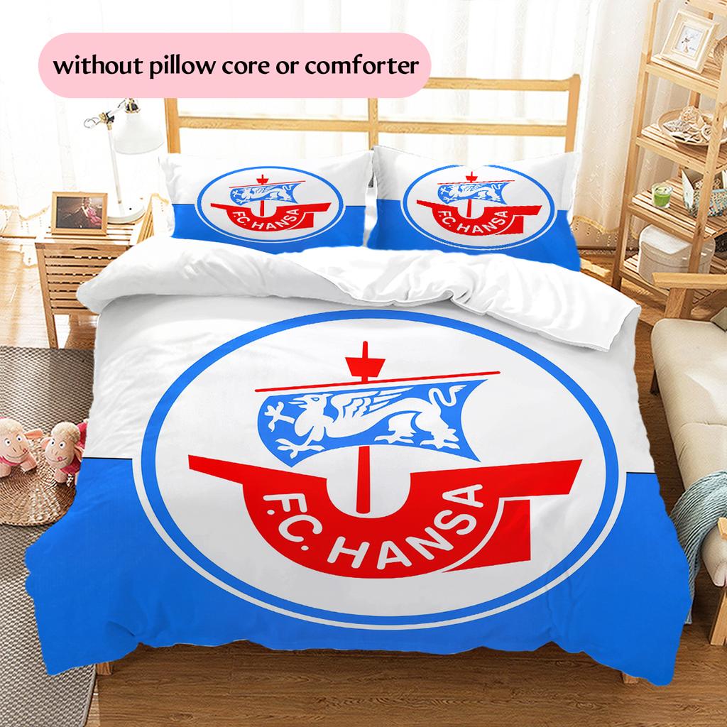 Lufthansa logo Pattern Bedding Home Decoration Birthday Gift (1 * duvet cover + 2 * pillowcase, without core)