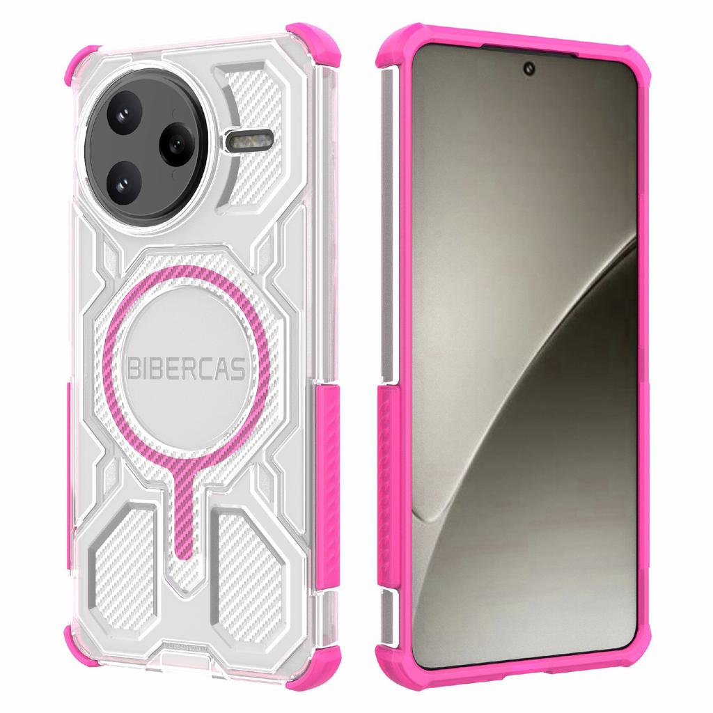 BIBERCAS J-16 Transparent Series For Xiaomi Poco F7 Ultra 5G/Redmi K80 Pro 5G Case Compatible with MagSafe TPU+PC Phone Cover