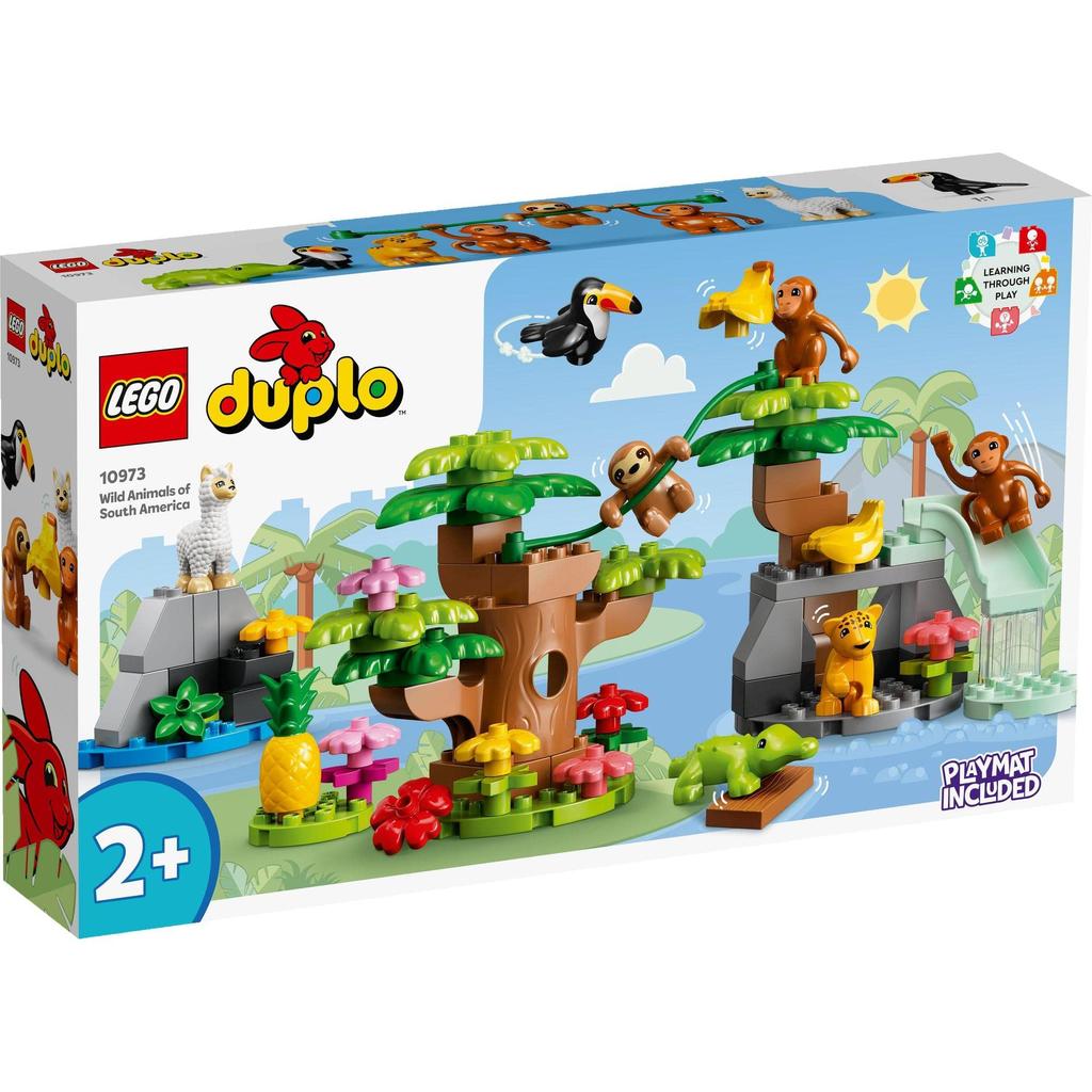 LEGO Duplo Duplo Town Южноамериканские животные 10973 Строительные развивающие возрастные блоки, игрушки, игрушки, блоки, подарки, малыши, младенцы, животные, мальчики,
