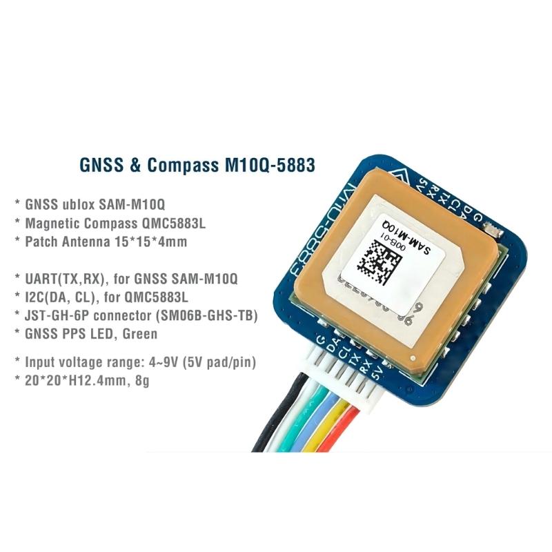 Matek M10Q-5883 Global Positioning System Module with Cable for FPVs Drones Quadcopters Accurate Positioning
