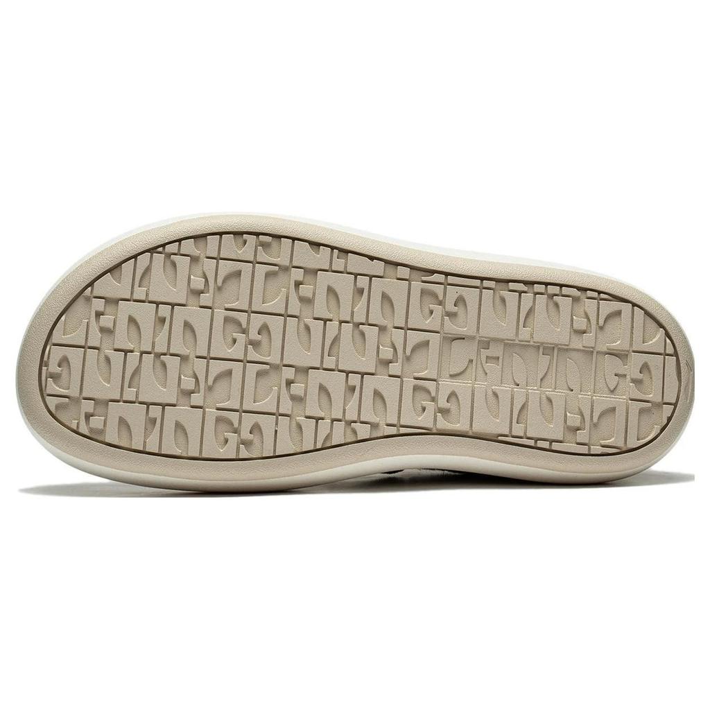 Li Ning Puff Platform Versatile Comfortable Non-Slip Wear-Resistant Low-Top Casual Shoes Women Casual Shoes Brown AZGT092-2