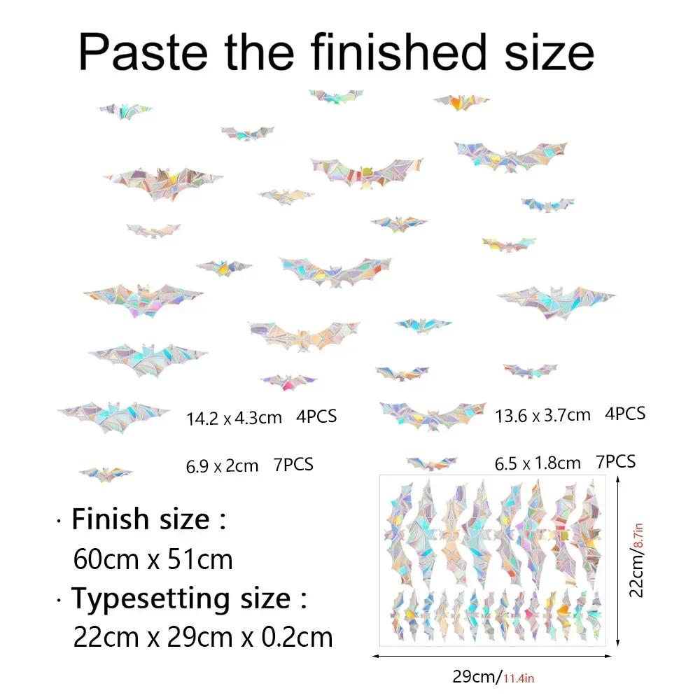 ПВХ кошка бабочка призрак призма стекло радуга ловец солнца наклейки на окна настенные наклейки для дома спальня украшения самоклеящаяся наклейка