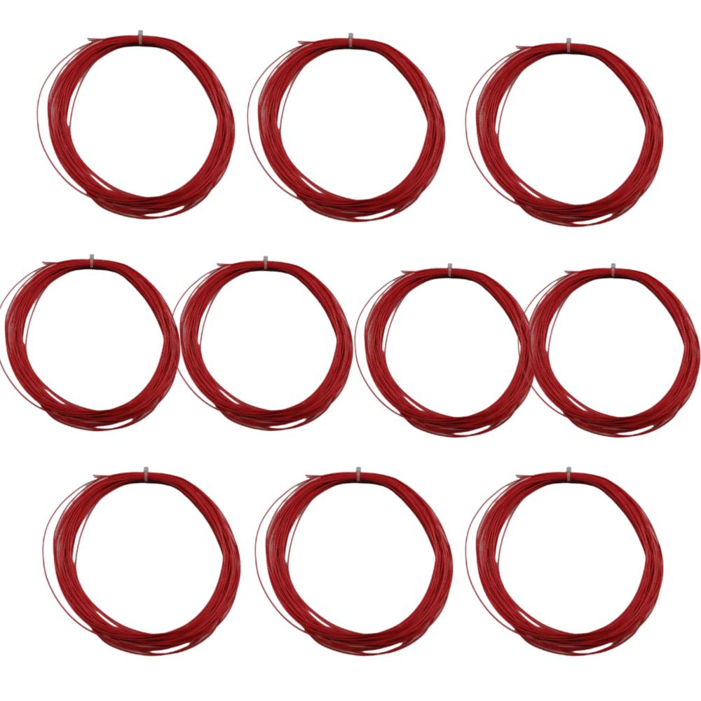10pcs Nylon Material Tennis Racket String 0.7mm Gauge Nylon Tennis String Badminton Training