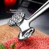 Zinc Alloy Meat Hammer Steak Hammer Meat Grinder Meat Loosening Hammer Tendon Breaker Household Meat Loosening Needle Tender Meat Double-sided