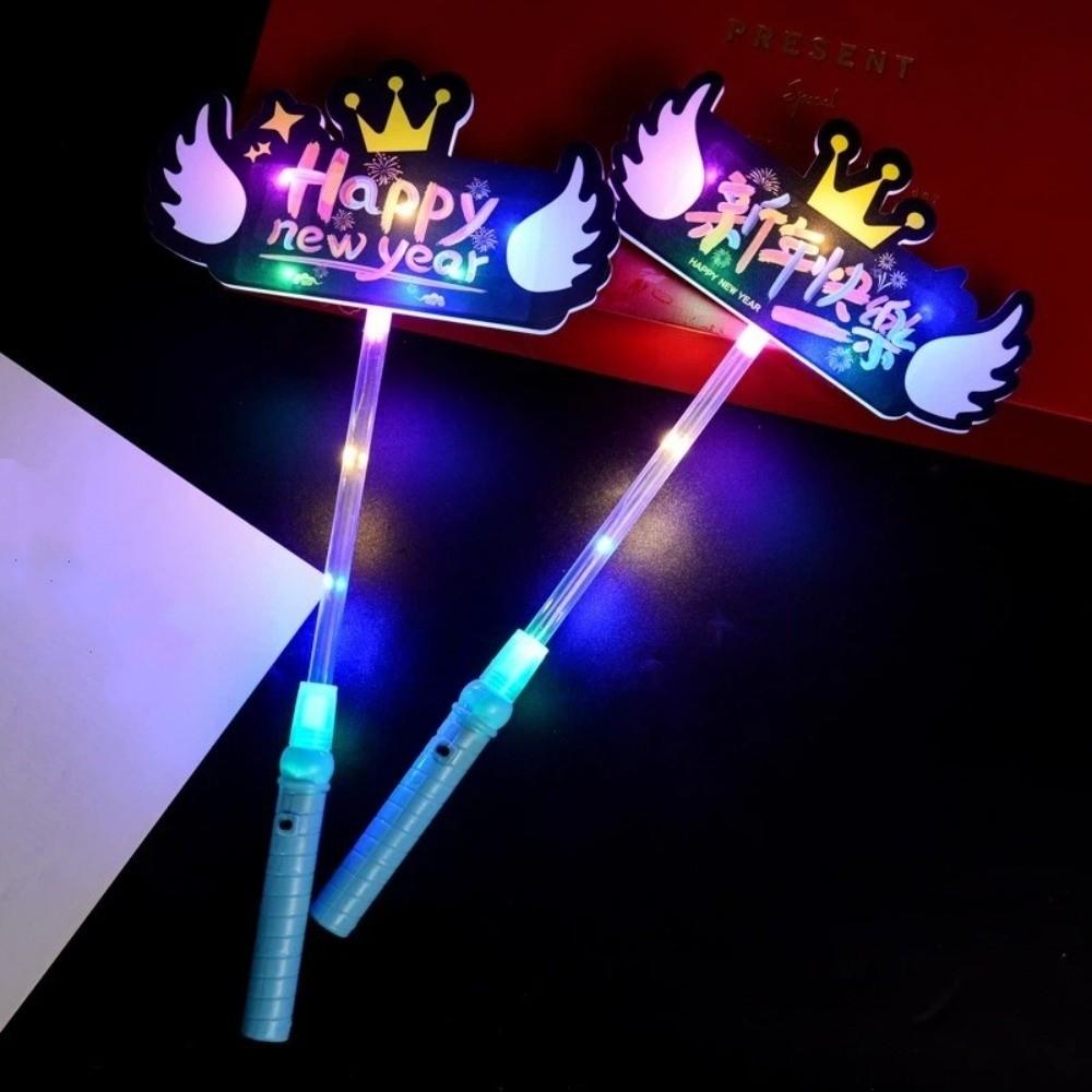 Glowing in Dark LED Glow Hair Bands Fun Luminous Rod New Year Glow Sticks  Birthday Party