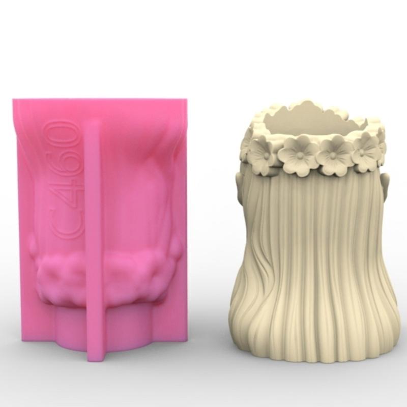 Венок для девочек, держатель для ручек, силиконовые формы, форма для украшения стола, инструмент для изготовления пластырей, форма для сочного горшка, легко моется