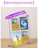 Transparent Acrylic Trading Cards Display Baseball Cards Display Frame Collectibles Sport & Stands Cards Display Wall with Screw