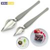 2Pcs Stainless Steel Culinary Drawing Spoons Chef Pencil Sauce Painting Spoon Chocolate Cream Cake Decoration Kitchen Accessories Honey Dipper