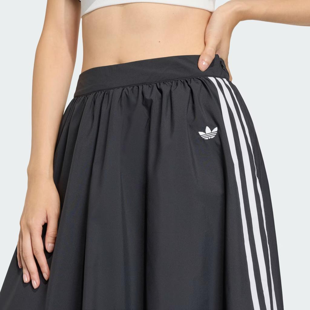 adidas Оригиналы Осень/Зима 25 Воздушная Удобная Приятная к Коже Полосатая Свободная Повседневная Длинная Юбка Женские юбки KC8088