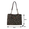 Yogodlns Леопардовый дизайн, модные сумки подмышки, женские универсальные сумки на плечо большой вместимости, женские сумки-тоут для покупок, сумки