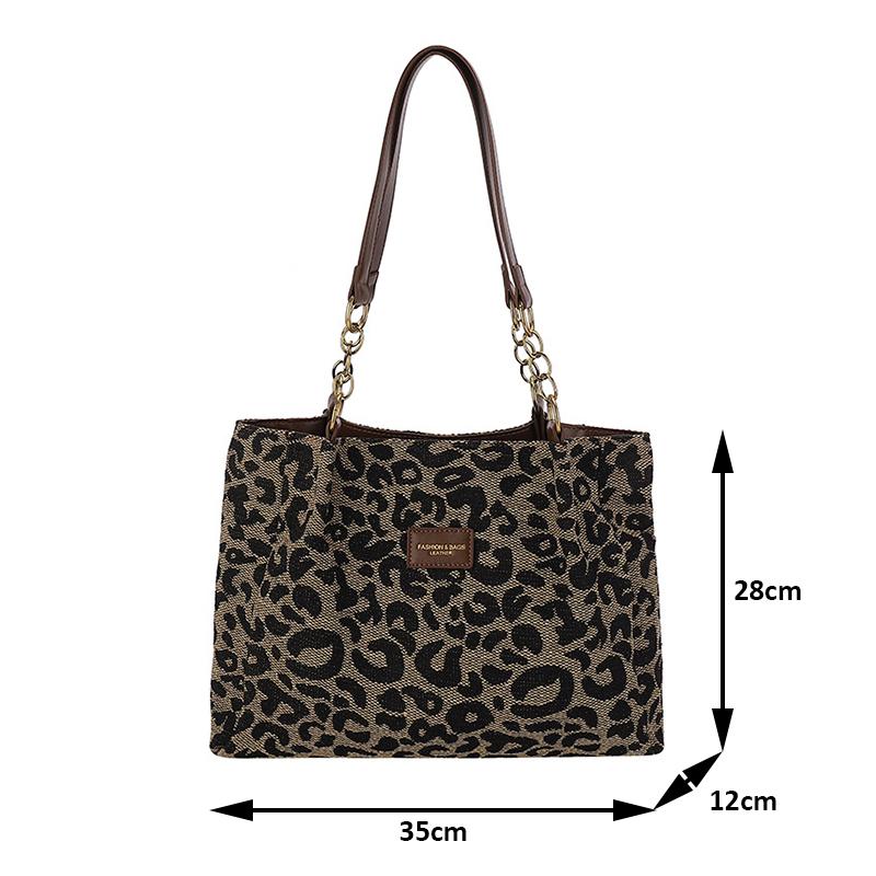 Yogodlns Леопардовый дизайн, модные сумки подмышки, женские универсальные сумки на плечо большой вместимости, женские сумки-тоут для покупок, сумки