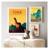 Pop Art Canvas Paintings Vintage Wall Kraft Posters Coated Wall Stickers Home Decorative Gift Travel To Chile San Diego Alpaca
