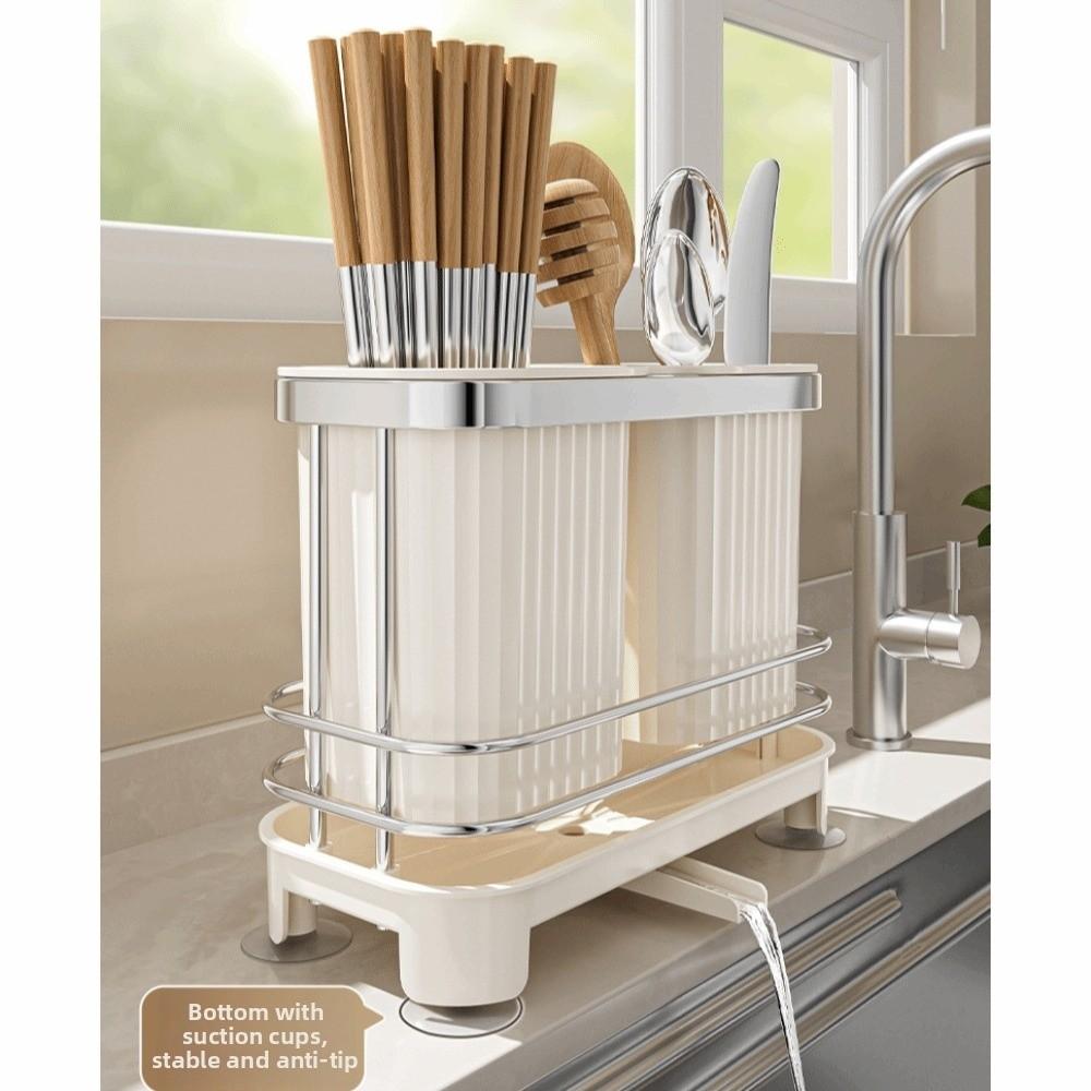 Light Luxury Chopstick Storage Rack Multi-functional Cutlery Drain Stand Cutlery Storage