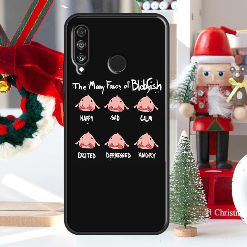 Blobfish For Huawei Nova 5T 9 10 SE 7i 8i 11i 12i Y73 Y72 Y61 Y91 Y60 Y70 Y90 P20 P40 P30 Lite Case