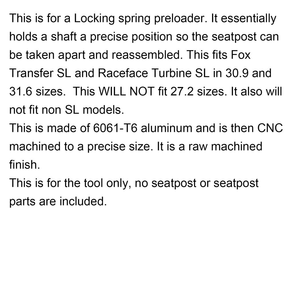 Raceface Turbine SL Seal Head Torque Driver- Clone of Fox # 398-00-894- Service