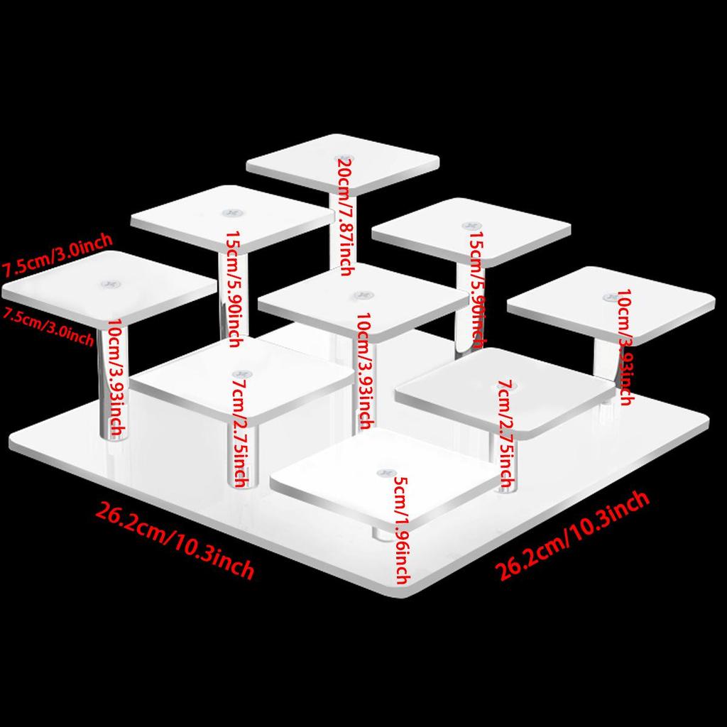 Transparent Acrylic Display Stand for Action Figures, Blind Boxes, Dolls, and Desserts
