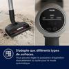 Aspirateur balai - Electrolux - EP81AB25UG - Autonomie 60 min - Charge rapide 2,5 h - Brosse PetPro+