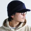 Вязаная шапка с полями Reck Hatter с флисовой подкладкой для мужчин, для зимы и осени, RH-914 темно-синяя, женская,