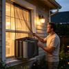 Rainproof Mesh Window AC Cover Mesh Outdoor Cover Outdoor Air Conditioning Cover  Block Bugs