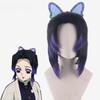 Япония Аниме Убийца Демонов: Kimetsu No Yaiba Kochou Shinobu Косплей парик Kochou Shinobu фиолетовый черный парик для волос костюмы + шпилька