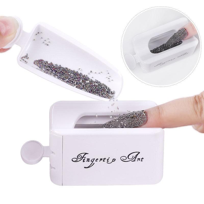 Dipping Powder Recycling Box Nail Powder Recyclable Container Tray Glitter Storage Box Nail Art Manicure Tool