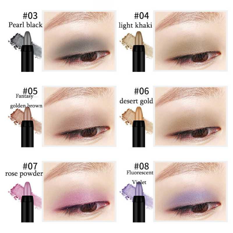 Водостойкие перламутровые тени для век, карандаш-карандаш, 15 цветов, стойкий блеск, мерцающие тени для век, ручка-подводка для глаз, инструменты для макияжа глаз