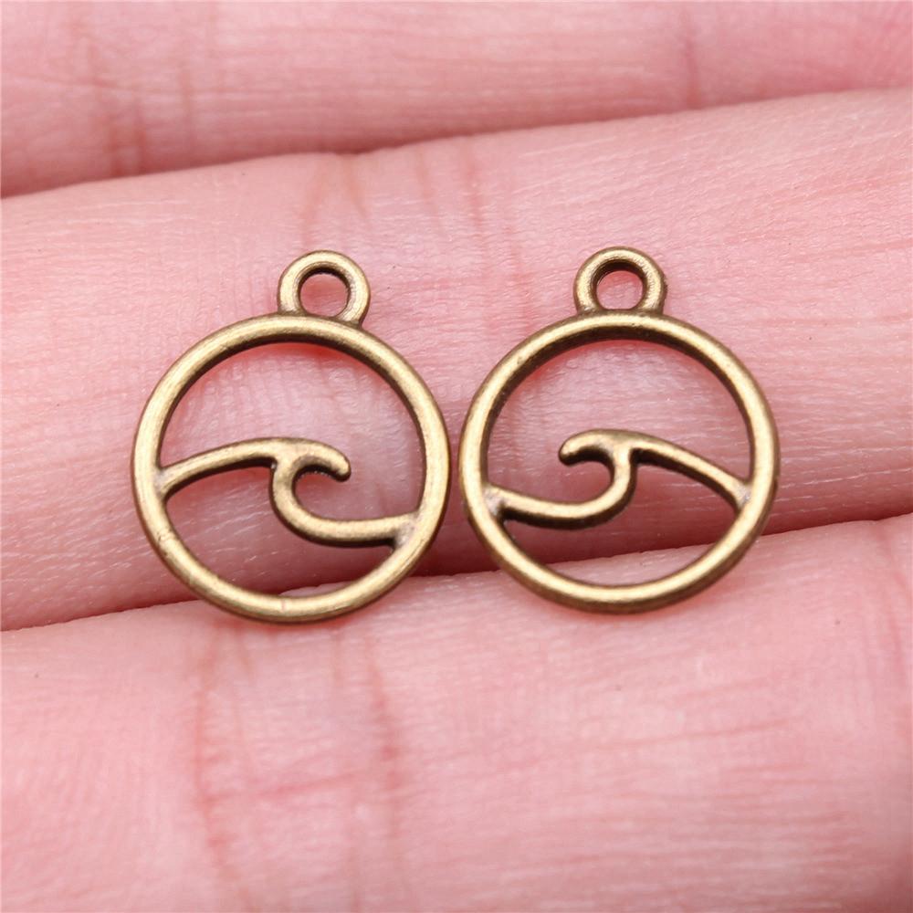 Шармы Волна Капля воды Завиток Подвески Детская бижутерия Материалы QC135