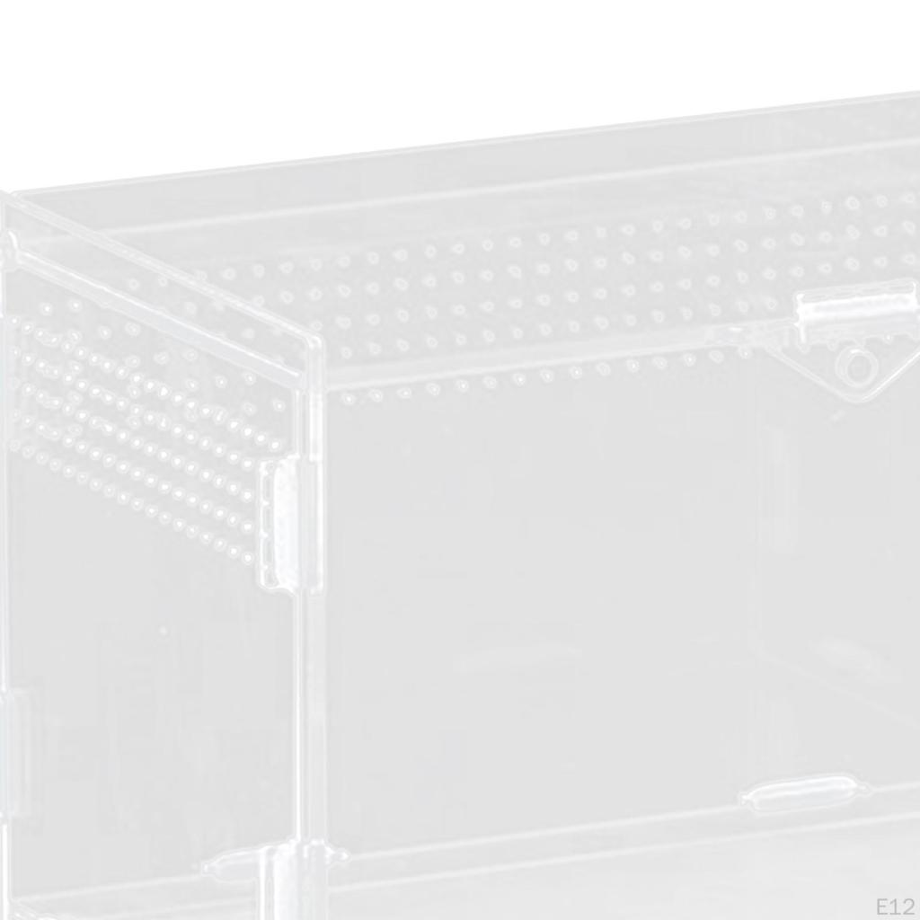 Reptile Breeding Box Animal Habitat Cage Clear Terrarium Enclosure for Geckos Young