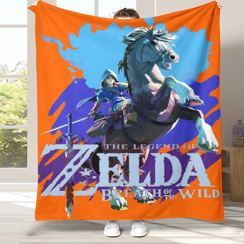 Ретро Z-Zelda Мультяшный Линк Игры Фланелевое Одеяло, Ультра Мягкий Теплый Плюшевый Плед для Дома Спальни Кровати Дивана Походного Пикника Ребенка
