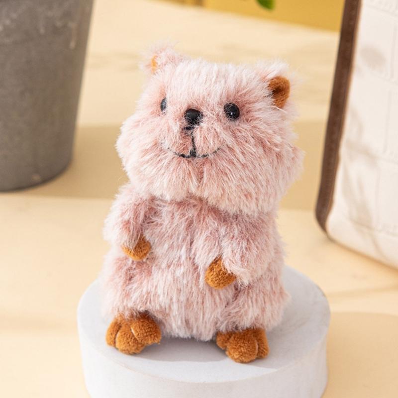 Милый мультяшный брелок-кенгуру, плюшевая кукла, подвеска, брелок для ключей, шарм для сумки, украшение для рюкзака, украшения для ключей от машины