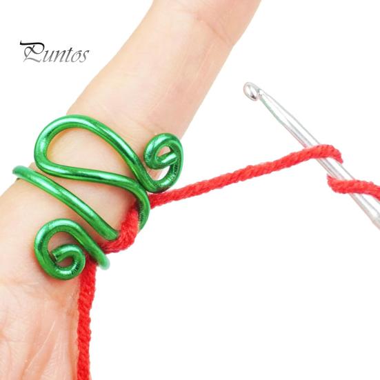 Кольцо для вязания крючком Гибкое регулируемое кольцо для вязания крючком Кольцо контроля натяжения пряжи для вязальщиц