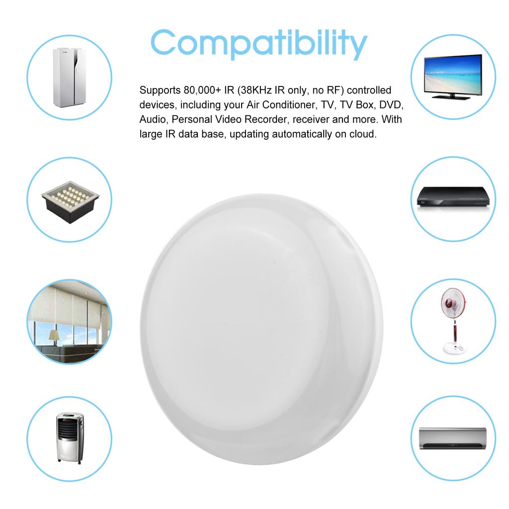 Tuya WIFI Smart ИК-пульт дистанционного управления Умный дом Инфракрасный универсальный пульт дистанционного управления для воздуха