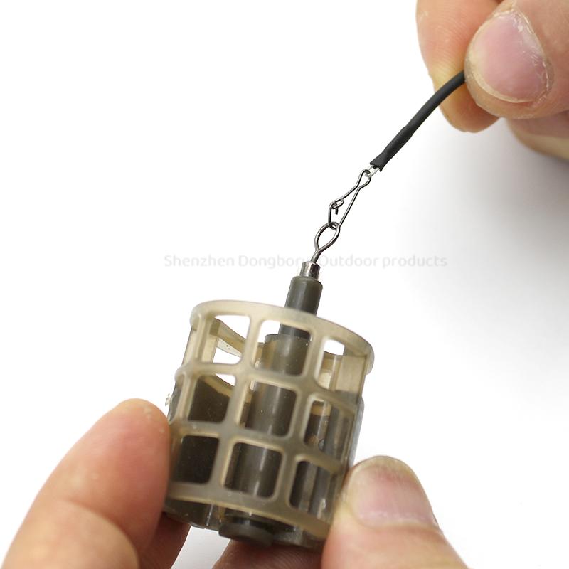 3 шт. Аксессуары для карповой рыбалки Жесткие фидерные поводки 6/8 см Опрессованный стальной трос Для рыбалки Скользящая оснастка Терминальная оснастка