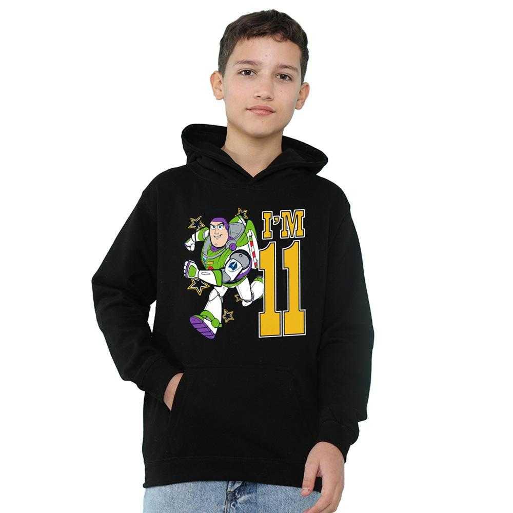 Toy Story Childrens/Kids I'm 11 Buzz Lightyear Birthday Pullover Hoodie