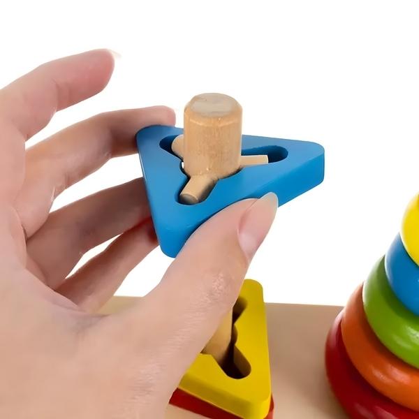 Puzzle Bois Manipulation Pièces à Encastrer
