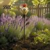 Outdoor Hanging Bird Feeding Station Hummingbird Feeder Garden Stake, Vintage Resin Flower Decorative Feeder, Wild Artistic Lawn Ornament Nectar