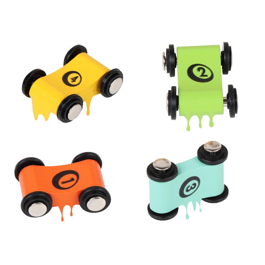 Автомобильный рамп, гоночный трек на крыше, ранний образовательный миниатюрный деревянный трек, скользящий автомобиль для