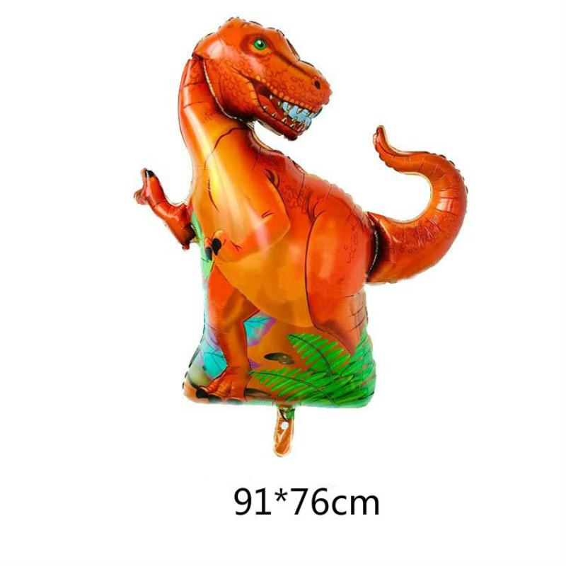 1 шт. воздушный шар из фольги, воздушный шар с изображением динозавра, тираннозавра, детский подарок на день рождения, украшение, детские игрушки