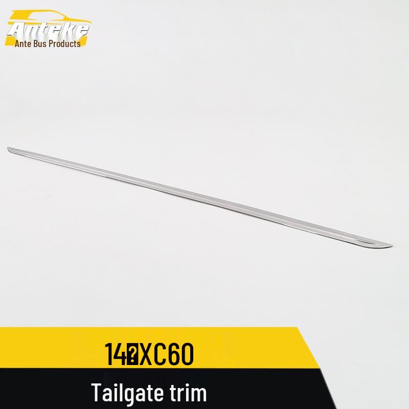 XC60 Tailgate Trim: Rear Trunk Bright Strip & Bumper Protector for 14 Car Models