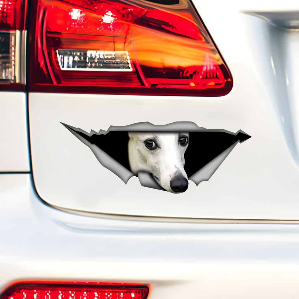 White Whippet Car Bumper Window Stickers For Car Truck Van Fashion Decals Vinyl Material Stickers