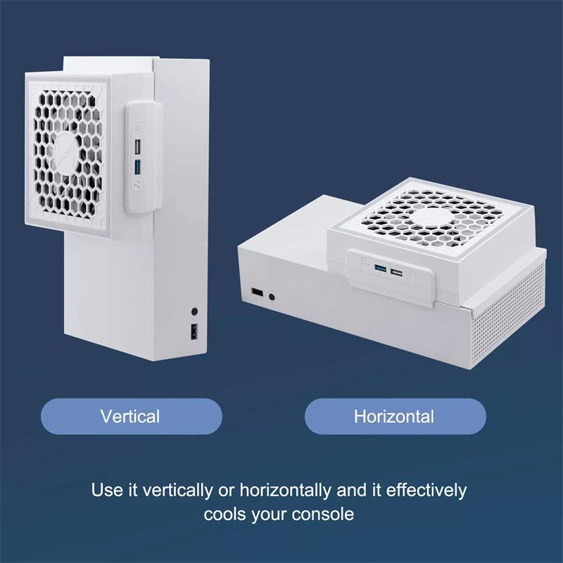 Светодиодный охлаждающий вентилятор, атмосферная подсветка, 3 регулируемых режима, 5 В 2,4 А, вентилятор для консоли, 7 режимов подсветки, игровые аксессуары