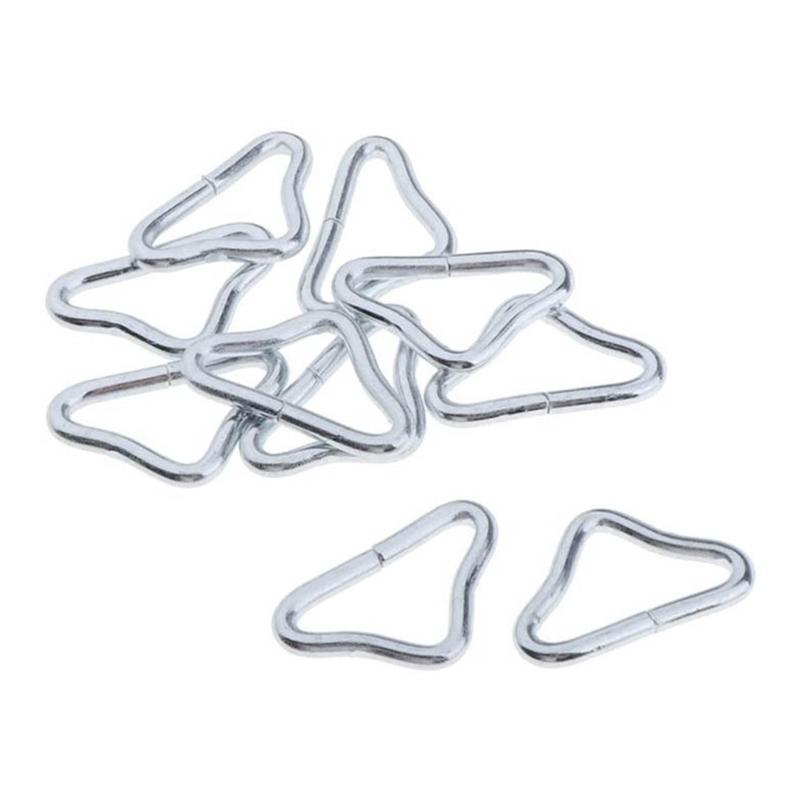 50 шт. Треугольные кольца-пряжки-соединители для батута, высокопрочные V-образные кольца-пряжки для замены и ремонта, просты в использовании