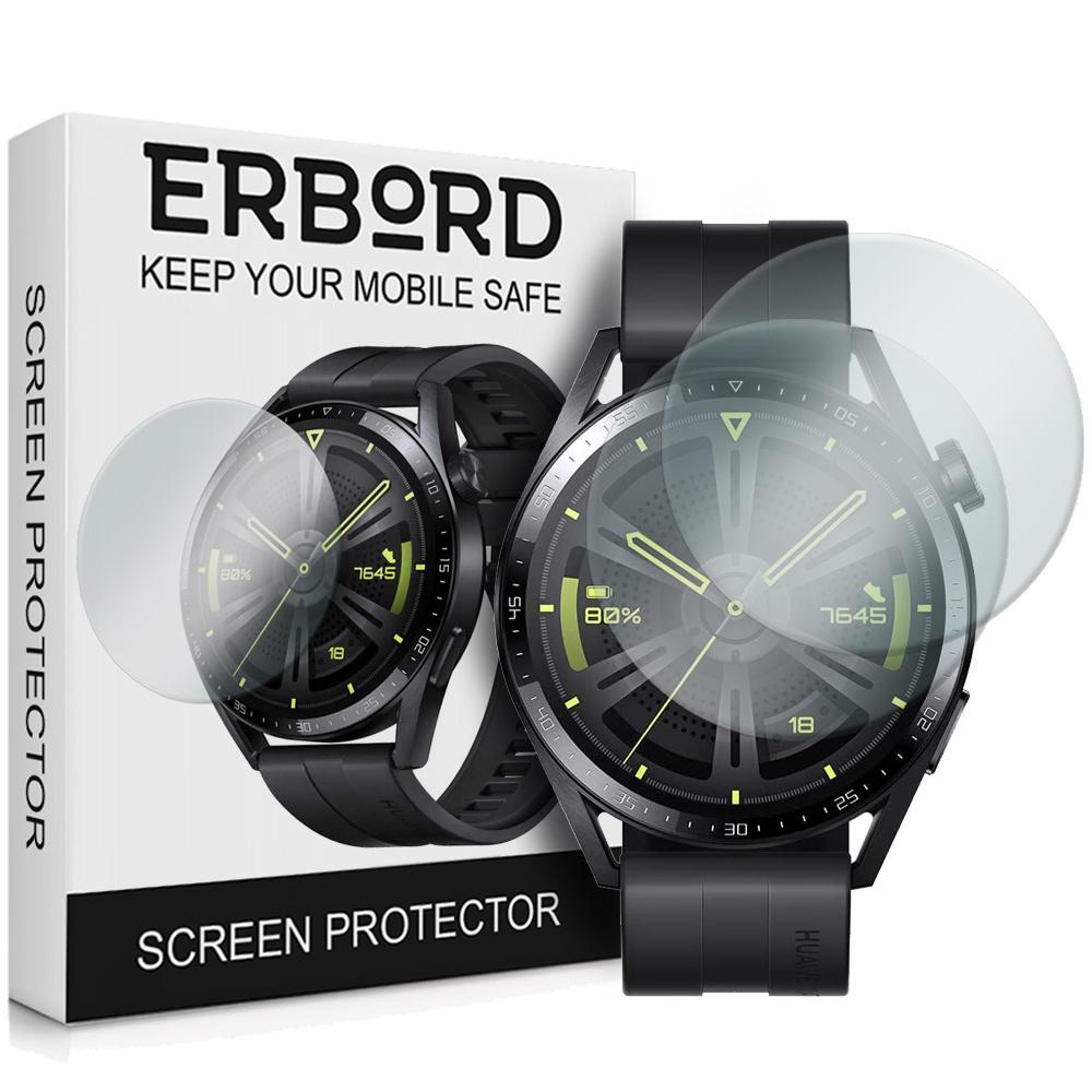 2x ERBORD Tempered Glass for Huawei Watch GT 3 46mm, Glass