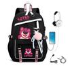 Strawberry Bear Cute Children'S School Bag High Value Large Capacity With Usb Backpack